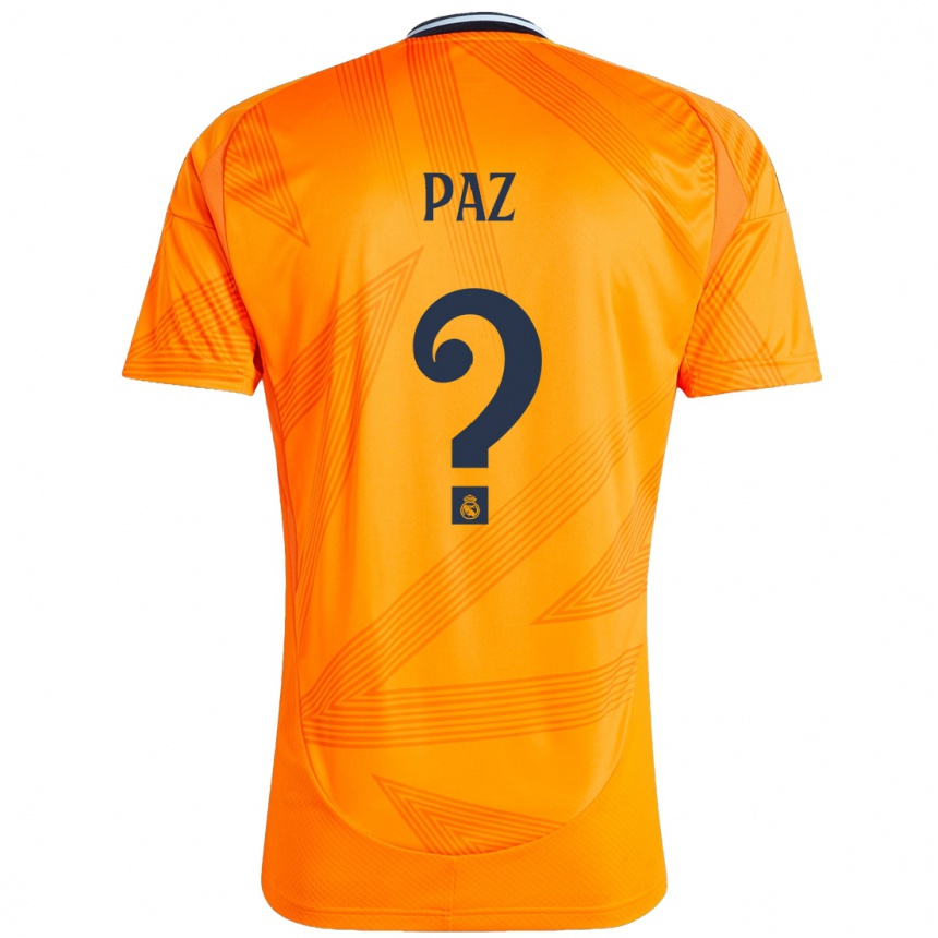 Hombre Fútbol Camiseta Nico Paz #0 Naranja 2ª Equipación 2024/25 México