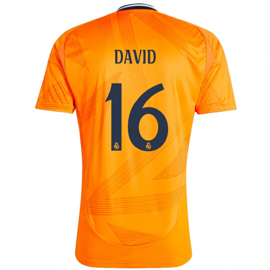 Hombre Fútbol Camiseta Antonio David #16 Naranja 2ª Equipación 2024/25 México