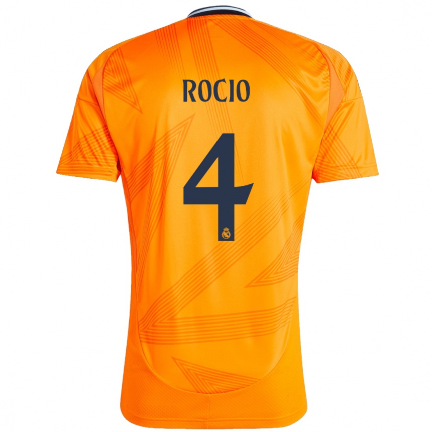 Hombre Fútbol Camiseta Rocio Galvez #4 Naranja 2ª Equipación 2024/25 México