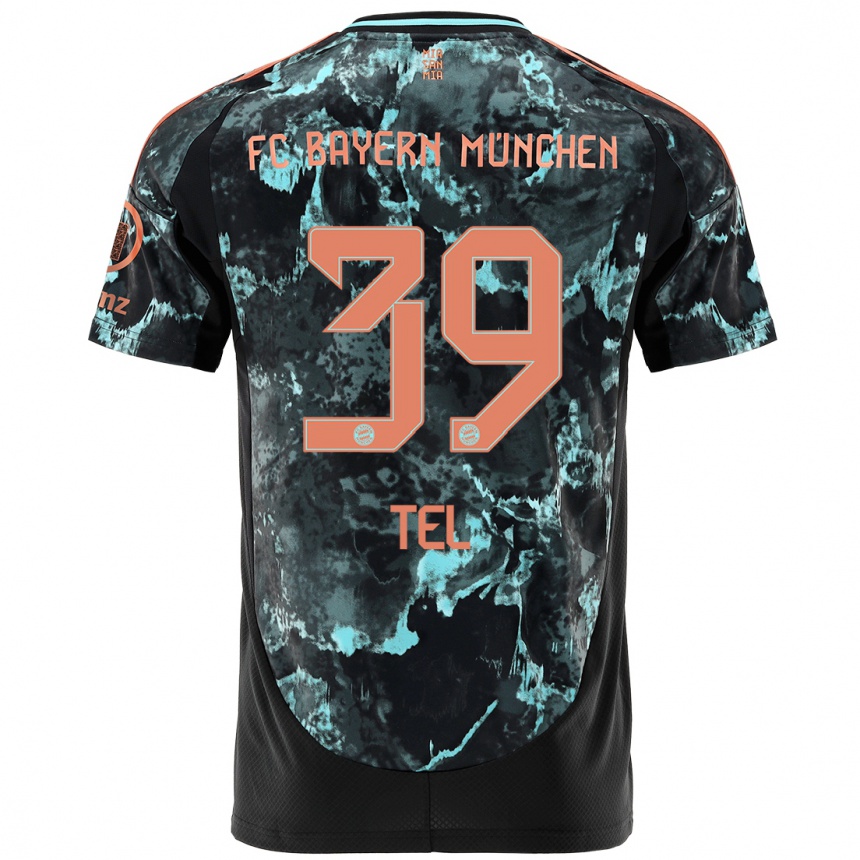 Hombre Fútbol Camiseta Mathys Tel #39 Negro 2ª Equipación 2024/25 México