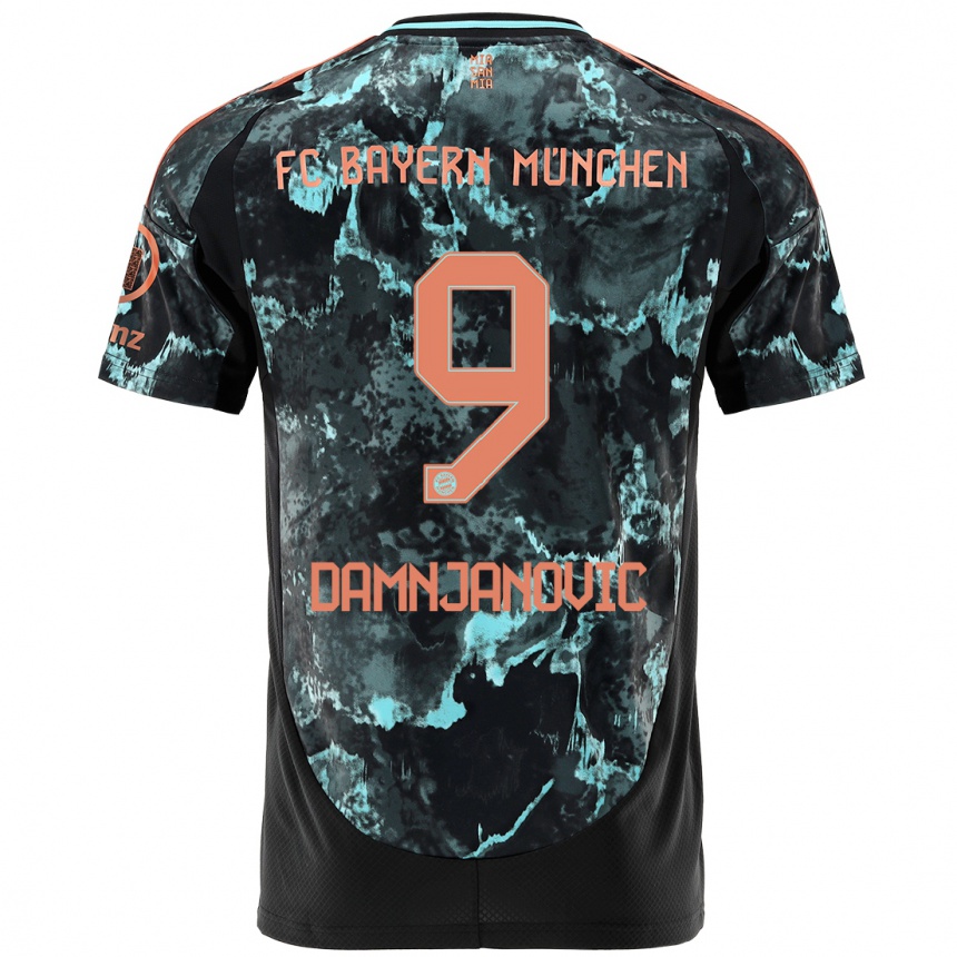 Hombre Fútbol Camiseta Jovana Damnjanovic #9 Negro 2ª Equipación 2024/25 México