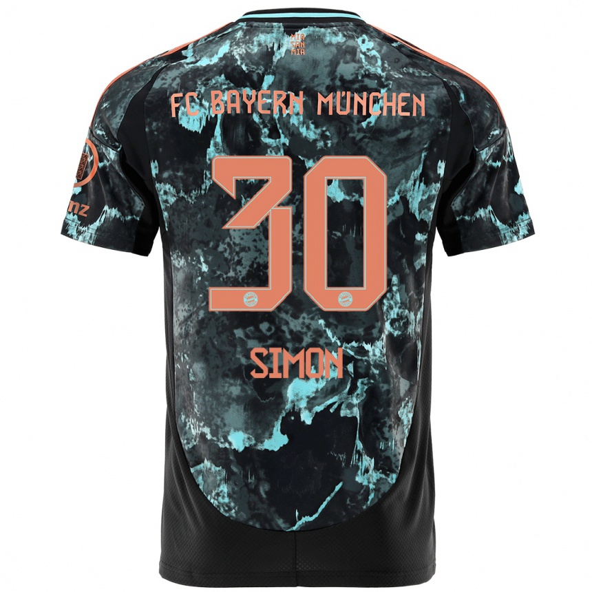 Hombre Fútbol Camiseta Carolin Simon #30 Negro 2ª Equipación 2024/25 México