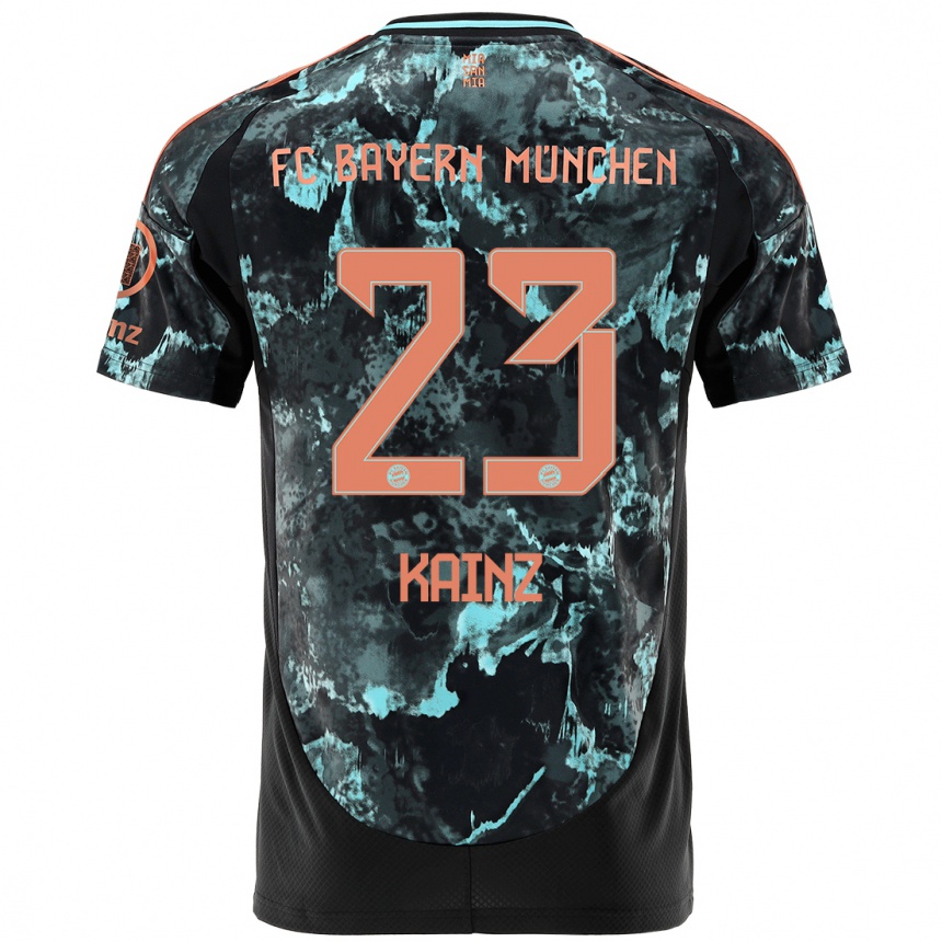 Hombre Fútbol Camiseta Manuel Kainz #23 Negro 2ª Equipación 2024/25 México