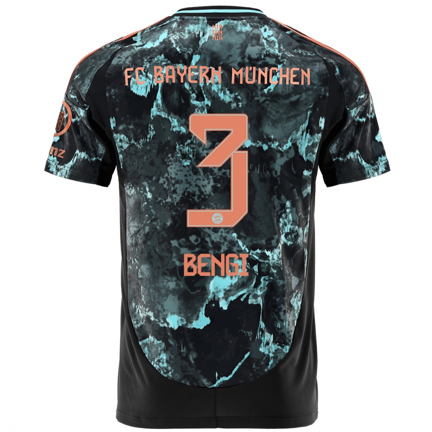 Hombre Fútbol Camiseta Kaan Bengi #3 Negro 2ª Equipación 2024/25 México