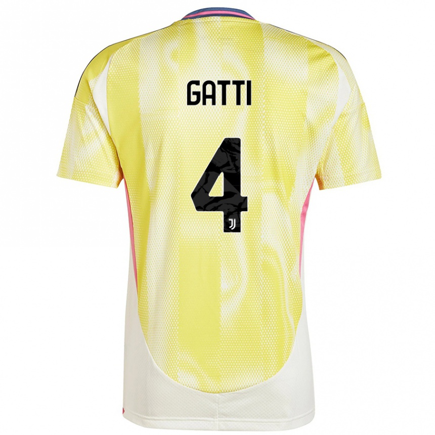 Hombre Fútbol Camiseta Federico Gatti #4 Amarillo Solar 2ª Equipación 2024/25 México