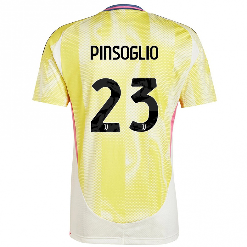 Hombre Fútbol Camiseta Carlo Pinsoglio #23 Amarillo Solar 2ª Equipación 2024/25 México