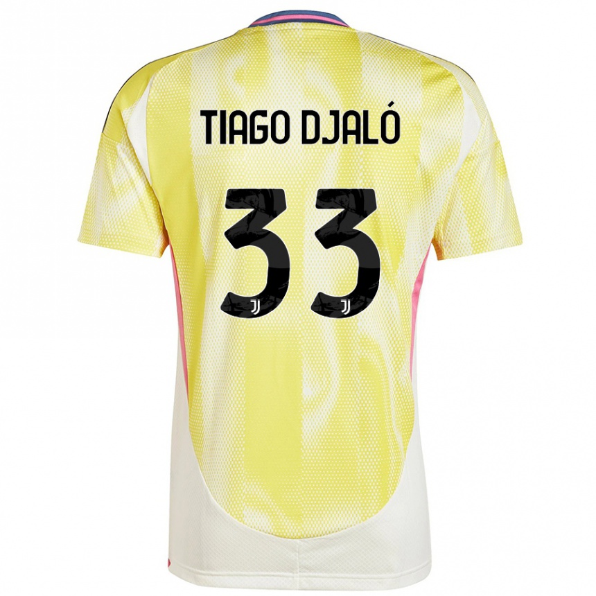 Hombre Fútbol Camiseta Tiago Djalo #33 Amarillo Solar 2ª Equipación 2024/25 México