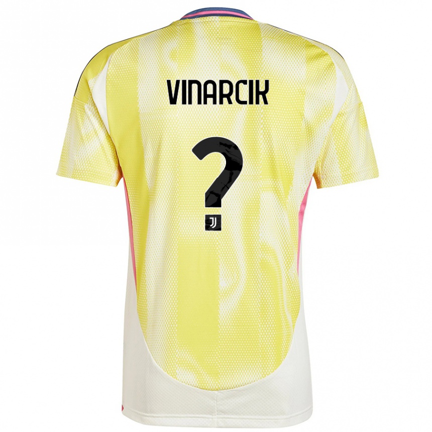 Hombre Fútbol Camiseta Jakub Vinarcik #0 Amarillo Solar 2ª Equipación 2024/25 México