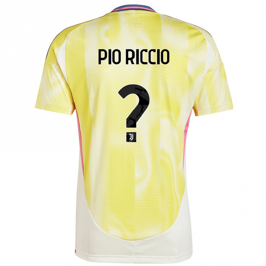 Hombre Fútbol Camiseta Alessandro Pio Riccio #0 Amarillo Solar 2ª Equipación 2024/25 México