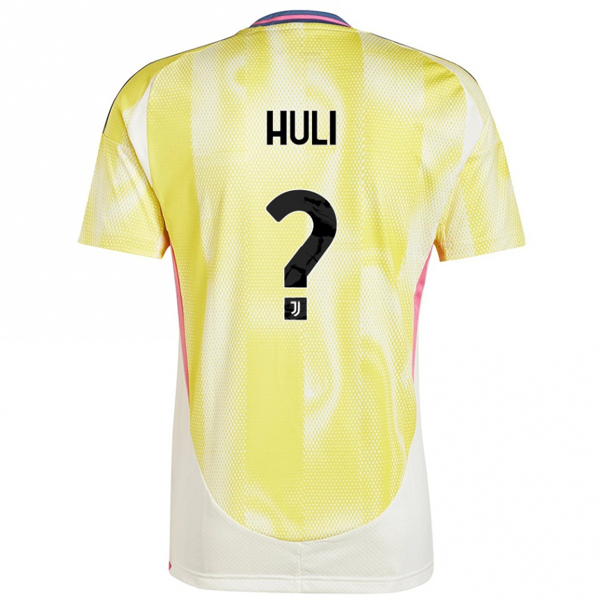 Hombre Fútbol Camiseta Raffaele Huli #0 Amarillo Solar 2ª Equipación 2024/25 México