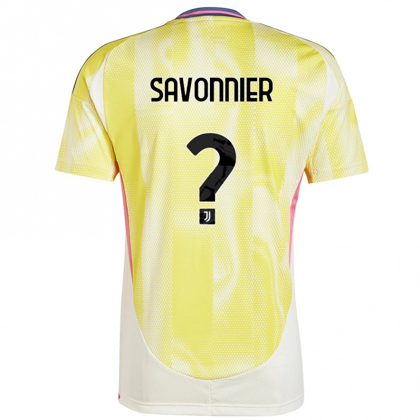 Hombre Fútbol Camiseta Nelson Savonnier #0 Amarillo Solar 2ª Equipación 2024/25 México