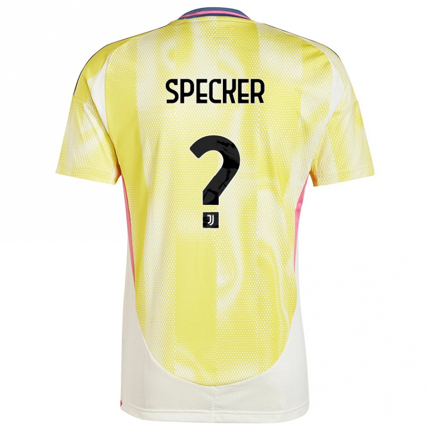 Hombre Fútbol Camiseta Stefano Specker #0 Amarillo Solar 2ª Equipación 2024/25 México