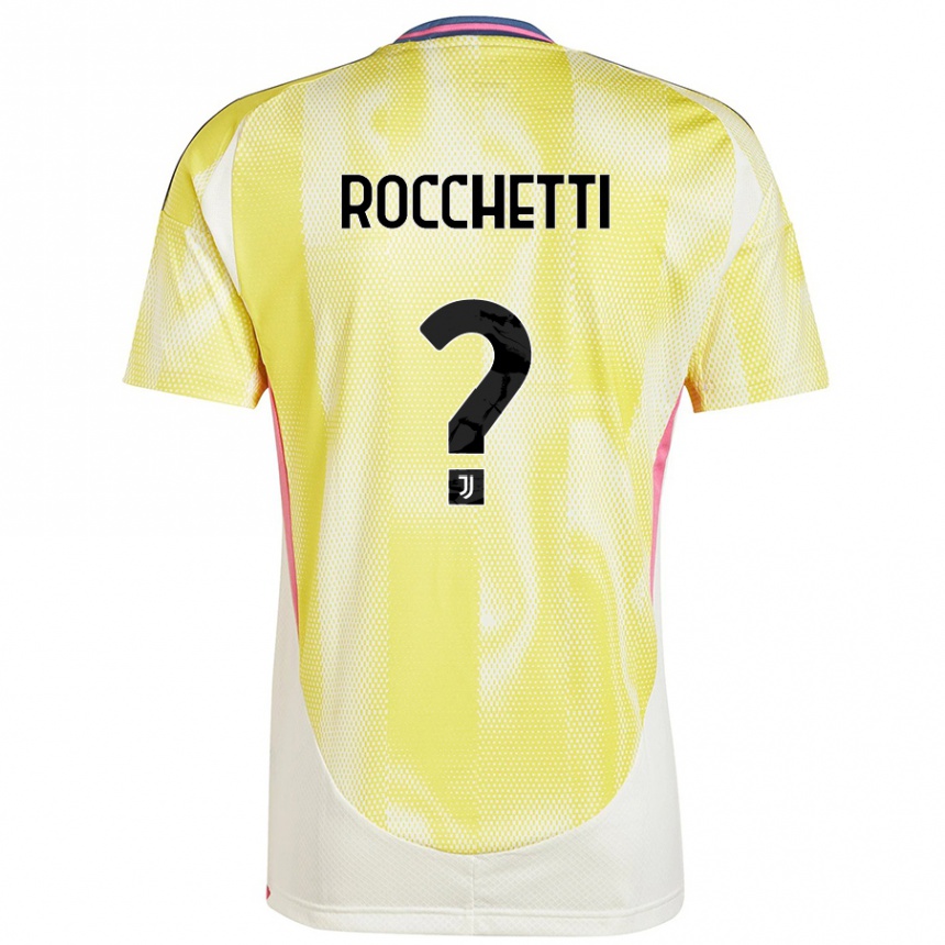 Hombre Fútbol Camiseta Edoardo Rocchetti #0 Amarillo Solar 2ª Equipación 2024/25 México