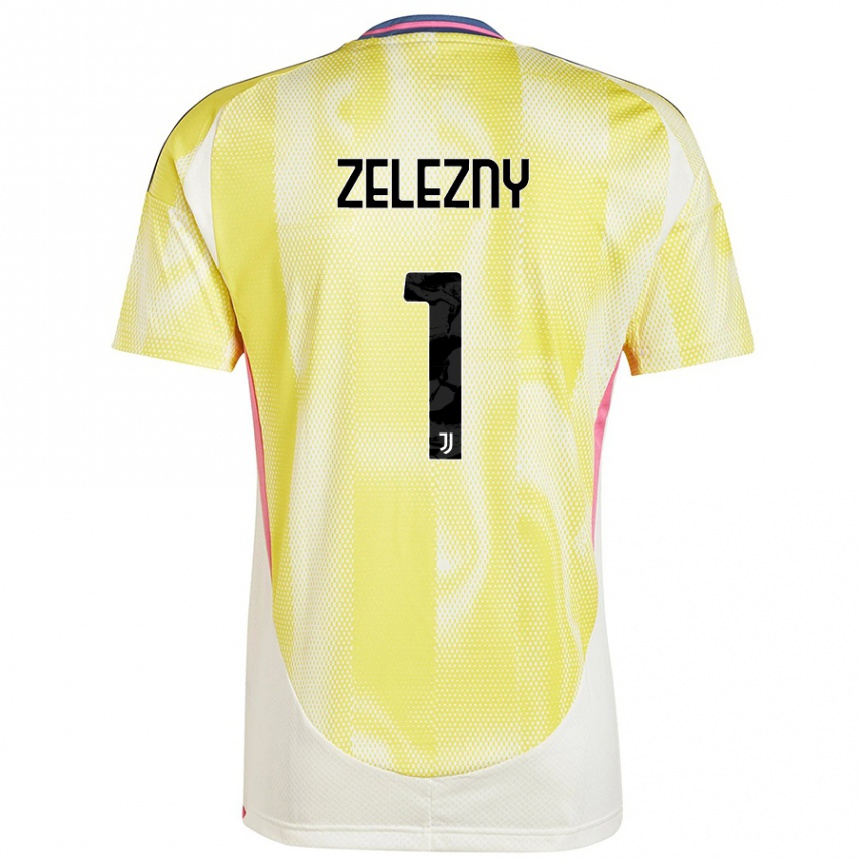 Hombre Fútbol Camiseta Radoslaw Zelezny #1 Amarillo Solar 2ª Equipación 2024/25 México