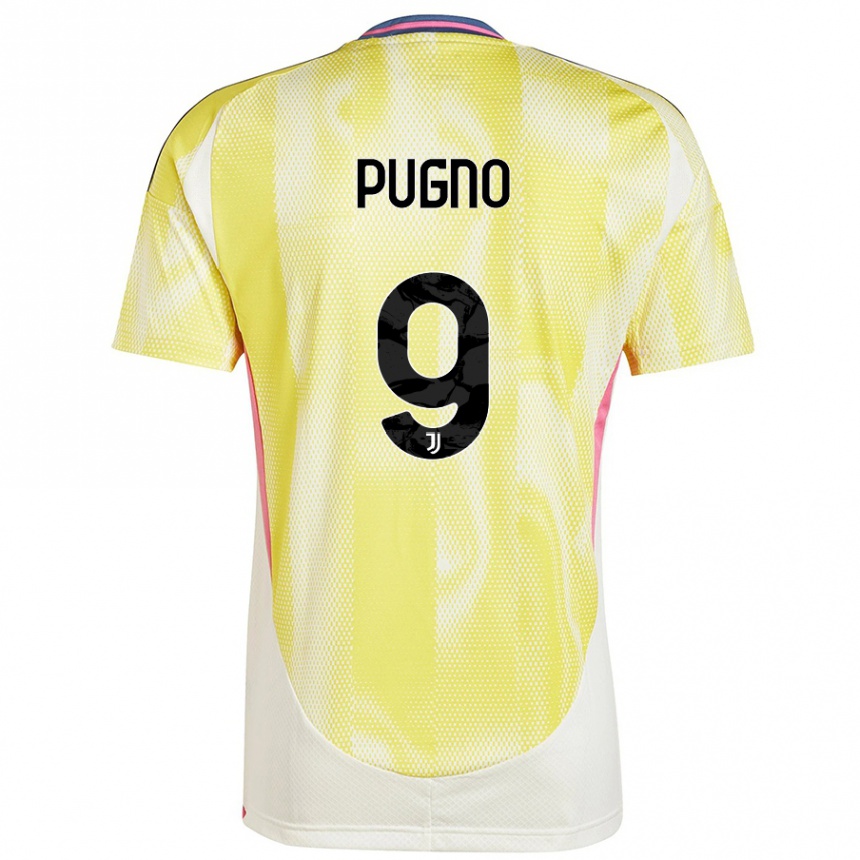 Hombre Fútbol Camiseta Diego Pugno #9 Amarillo Solar 2ª Equipación 2024/25 México