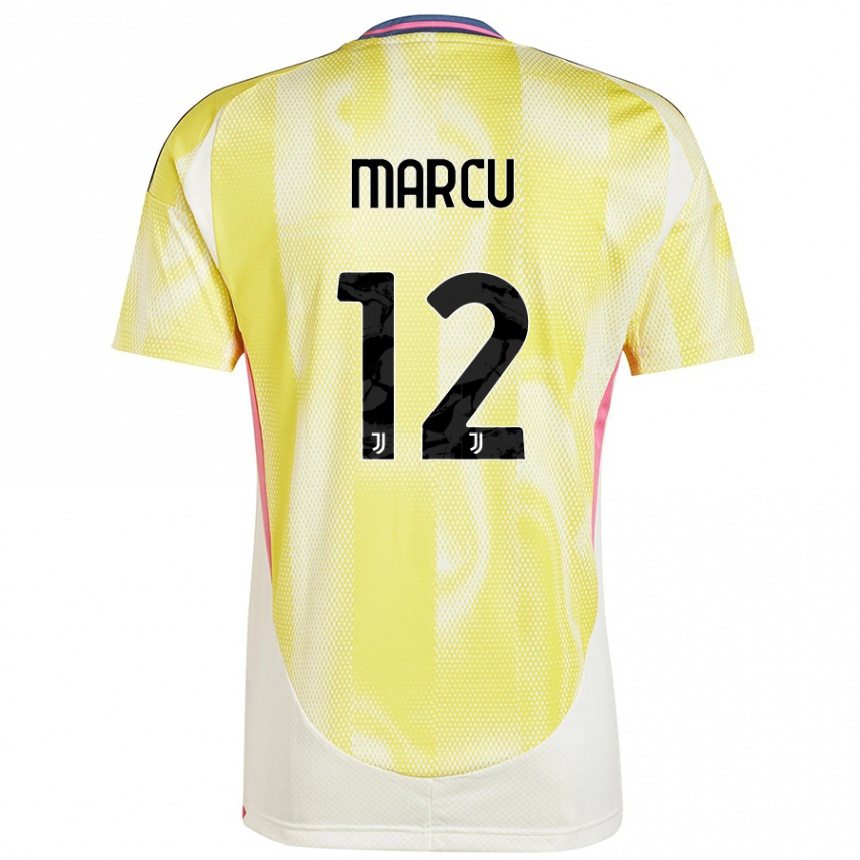 Hombre Fútbol Camiseta Alessio Marcu #12 Amarillo Solar 2ª Equipación 2024/25 México