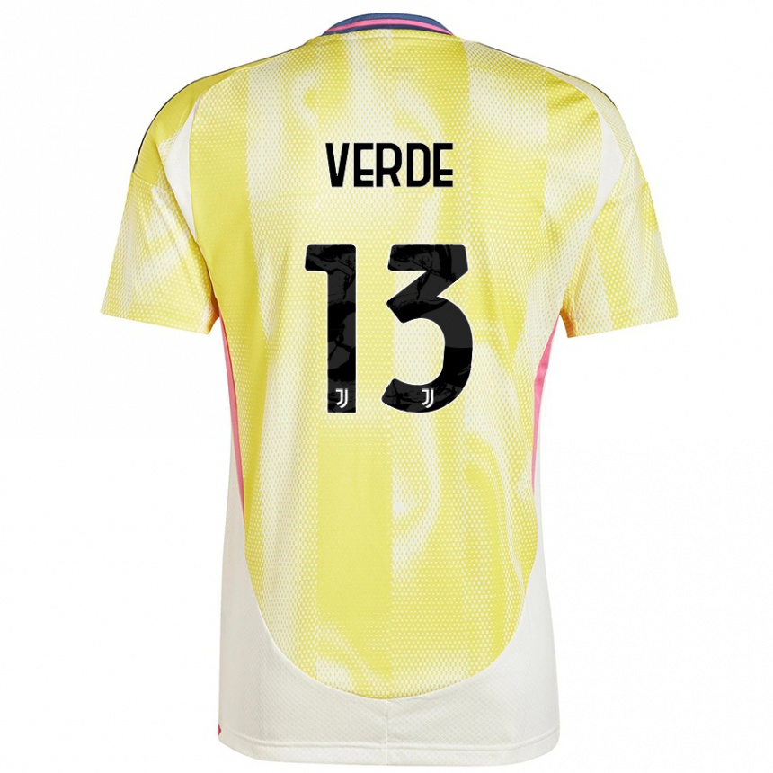 Hombre Fútbol Camiseta Francesco Verde #13 Amarillo Solar 2ª Equipación 2024/25 México