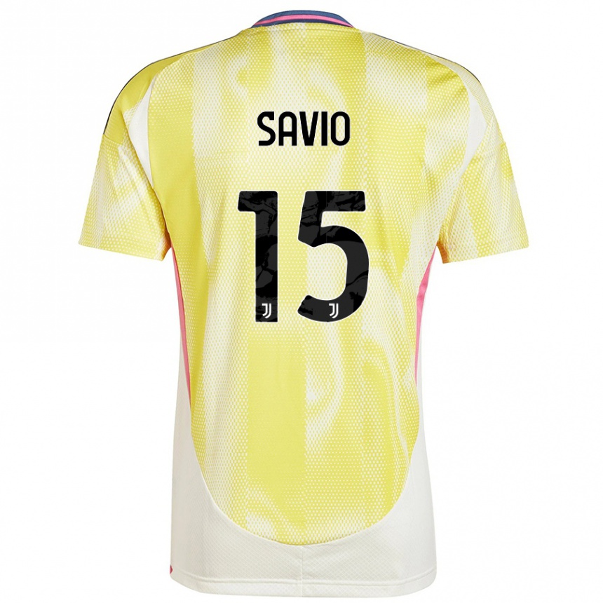 Hombre Fútbol Camiseta Federico Savio #15 Amarillo Solar 2ª Equipación 2024/25 México