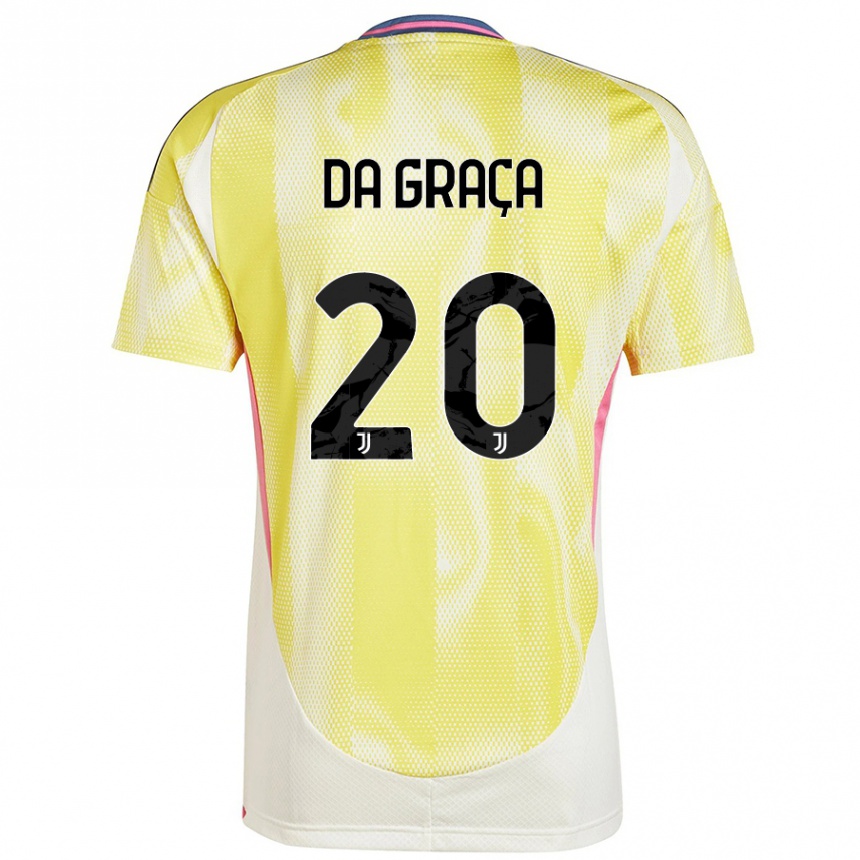 Hombre Fútbol Camiseta Cosimo Da Graça #20 Amarillo Solar 2ª Equipación 2024/25 México