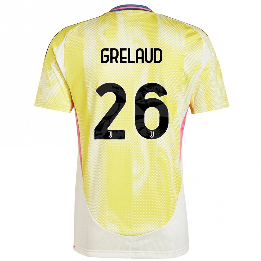 Hombre Fútbol Camiseta Josue Grelaud #26 Amarillo Solar 2ª Equipación 2024/25 México