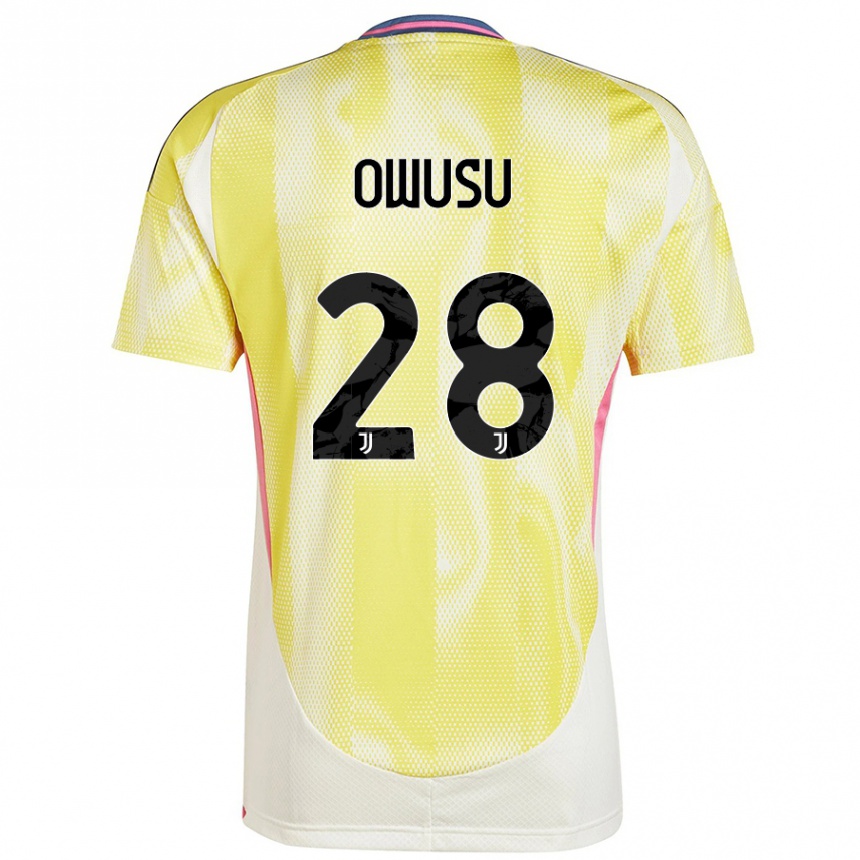 Hombre Fútbol Camiseta Augusto Owusu #28 Amarillo Solar 2ª Equipación 2024/25 México