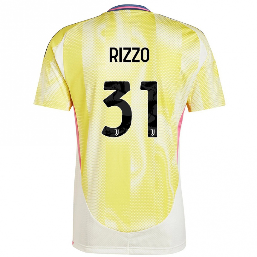 Hombre Fútbol Camiseta Niccolò Rizzo #31 Amarillo Solar 2ª Equipación 2024/25 México