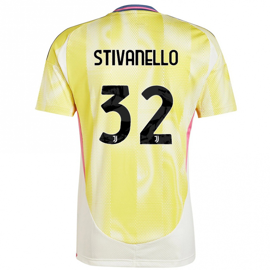 Hombre Fútbol Camiseta Riccardo Stivanello #32 Amarillo Solar 2ª Equipación 2024/25 México