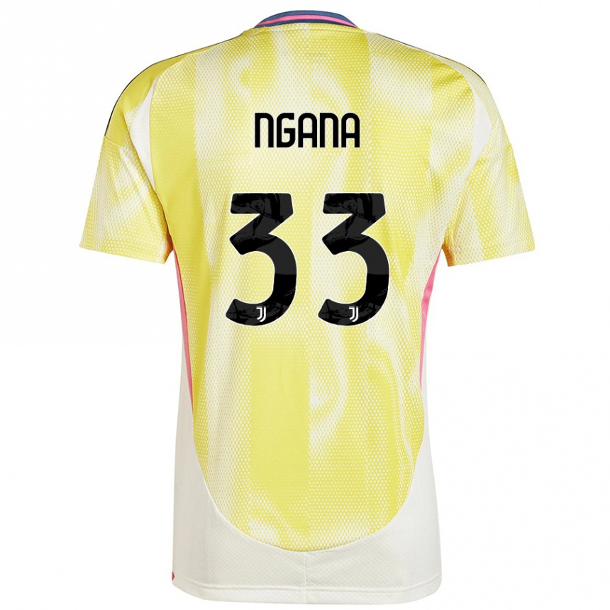 Hombre Fútbol Camiseta Valdes Ngana #33 Amarillo Solar 2ª Equipación 2024/25 México