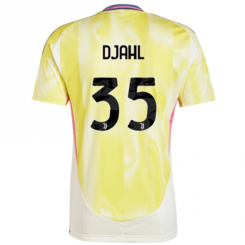 Hombre Fútbol Camiseta Rayan Djahl #35 Amarillo Solar 2ª Equipación 2024/25 México