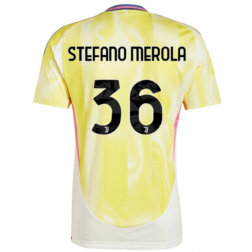 Hombre Fútbol Camiseta Antonio Stefano Merola #36 Amarillo Solar 2ª Equipación 2024/25 México