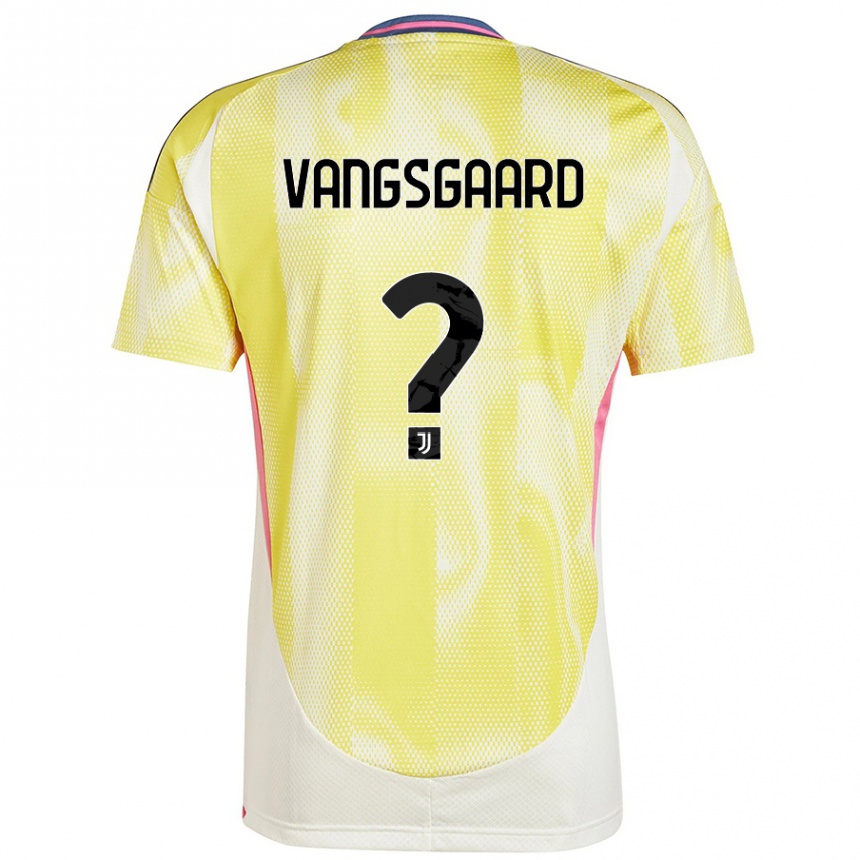 Hombre Fútbol Camiseta Amalie Vangsgaard #0 Amarillo Solar 2ª Equipación 2024/25 México