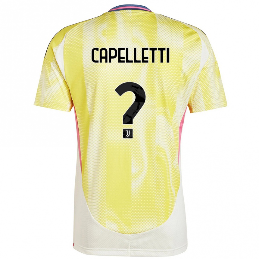 Hombre Fútbol Camiseta Alessia Capelletti #0 Amarillo Solar 2ª Equipación 2024/25 México