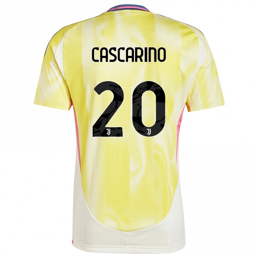 Hombre Fútbol Camiseta Estelle Cascarino #20 Amarillo Solar 2ª Equipación 2024/25 México