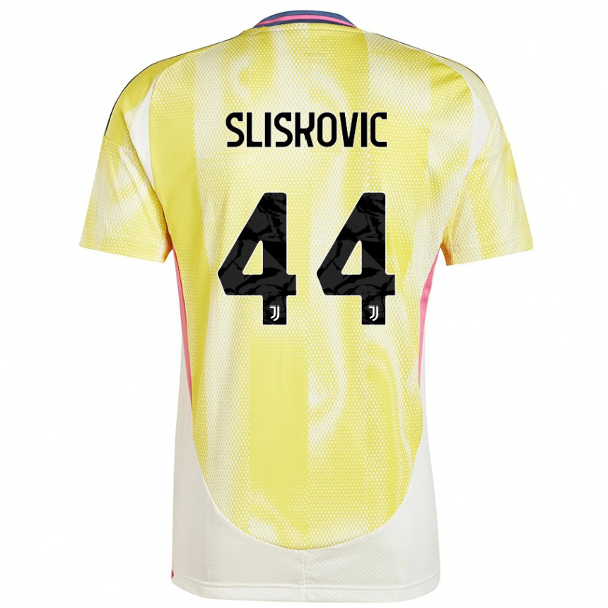 Hombre Fútbol Camiseta Gloria Slišković #44 Amarillo Solar 2ª Equipación 2024/25 México