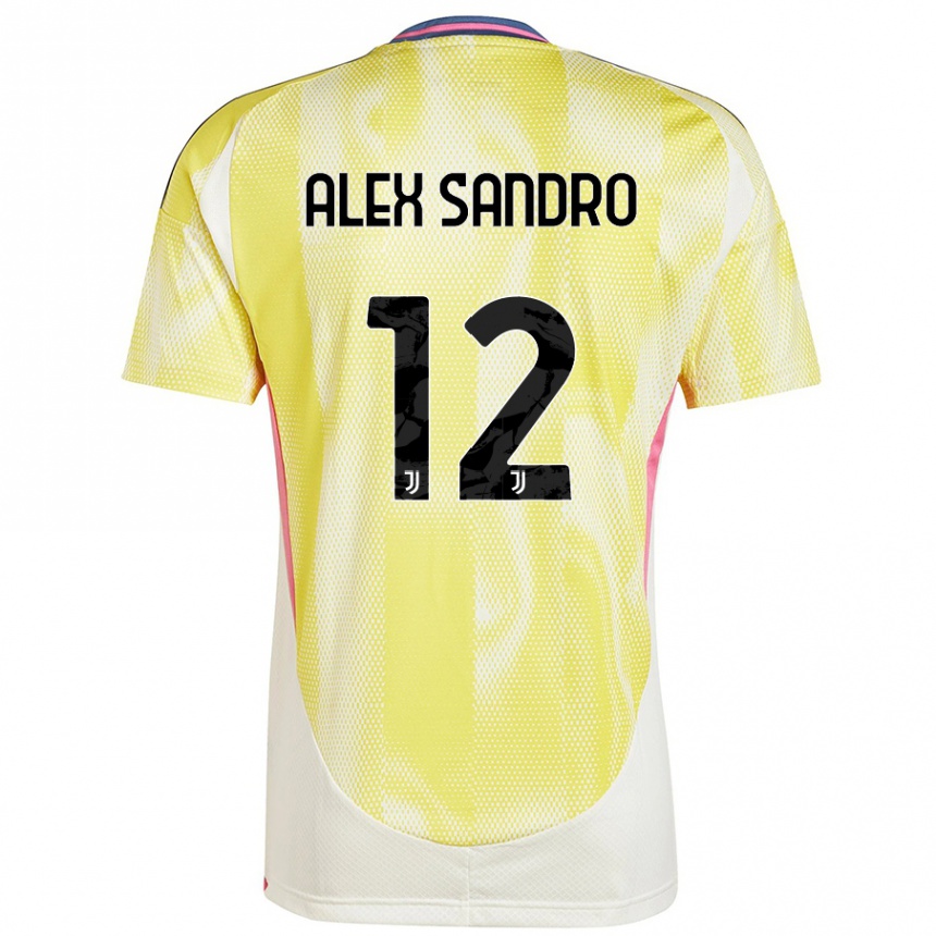 Hombre Fútbol Camiseta Alex Sandro #12 Amarillo Solar 2ª Equipación 2024/25 México