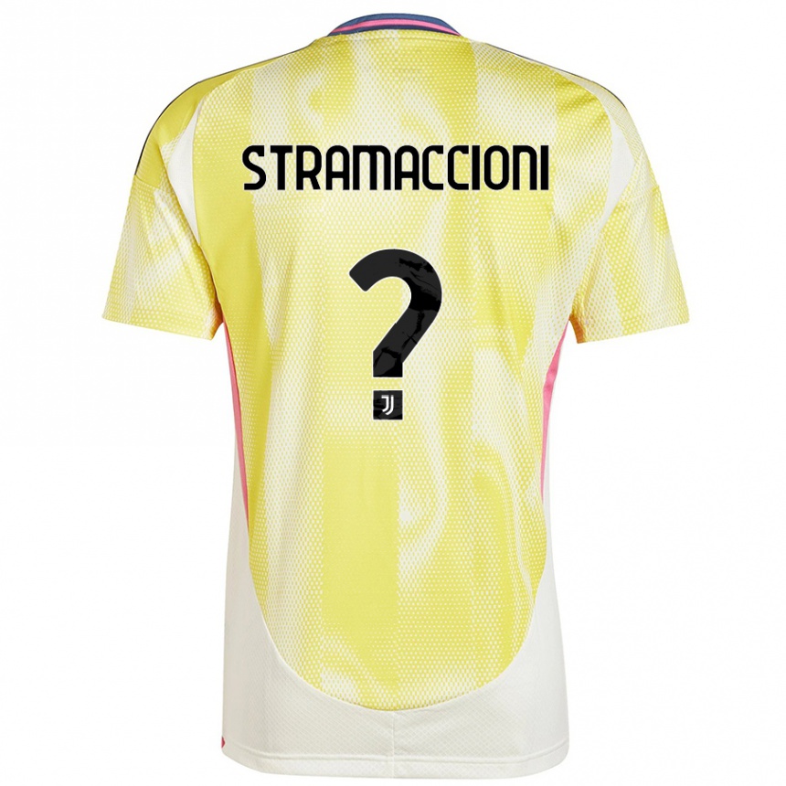 Hombre Fútbol Camiseta Diego Stramaccioni #0 Amarillo Solar 2ª Equipación 2024/25 México