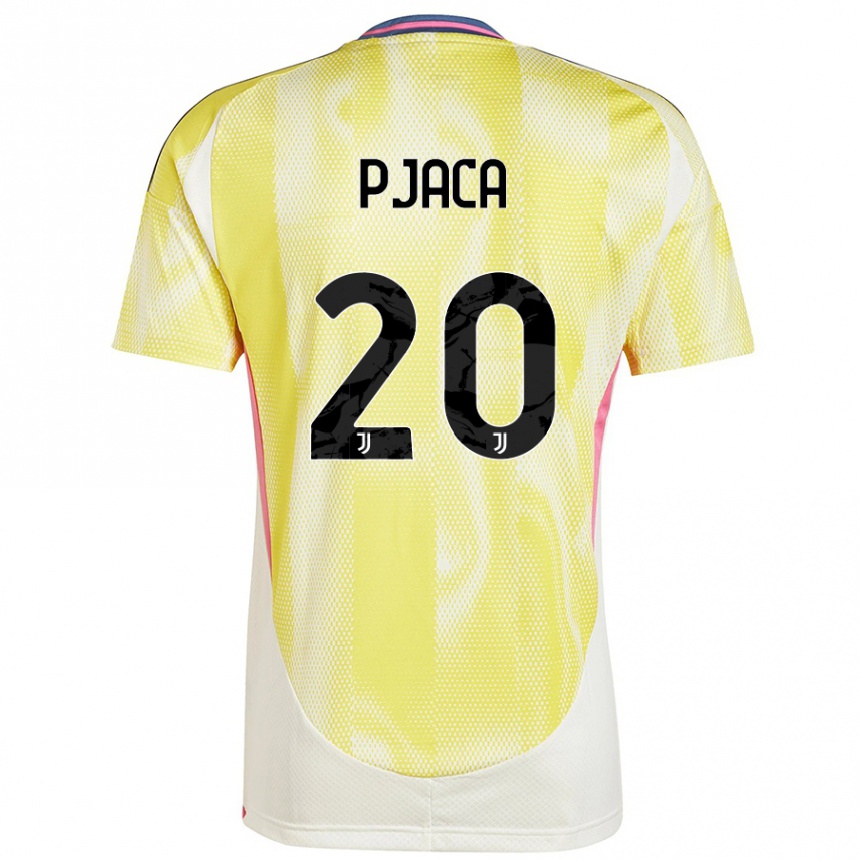 Hombre Fútbol Camiseta Marko Pjaca #20 Amarillo Solar 2ª Equipación 2024/25 México