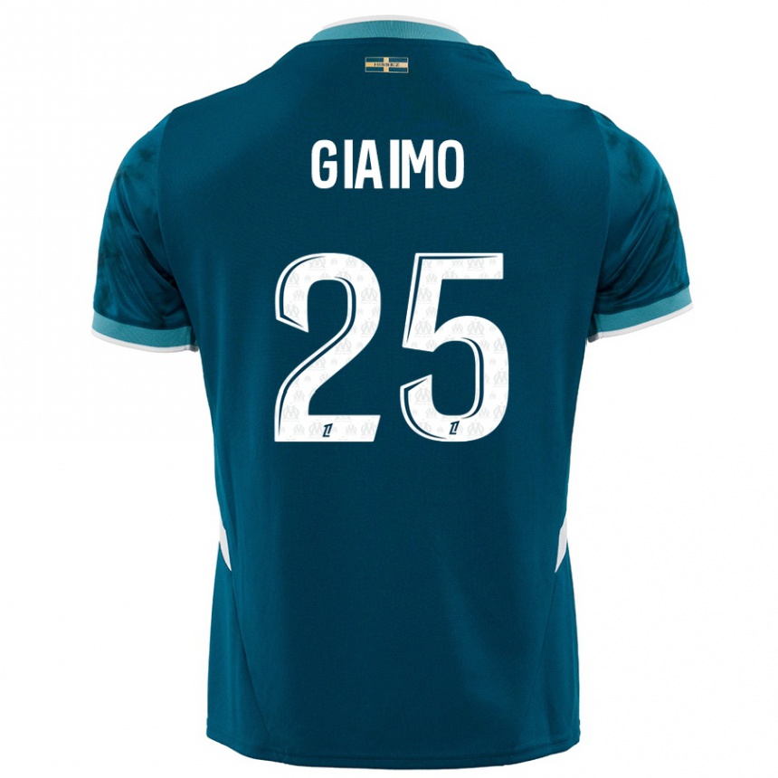 Hombre Fútbol Camiseta Carla Giaimo #25 Azul Turquesa 2ª Equipación 2024/25 México