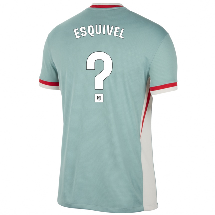 Hombre Fútbol Camiseta Salvi Esquivel #0 Beige Claro Azul 2ª Equipación 2024/25 México