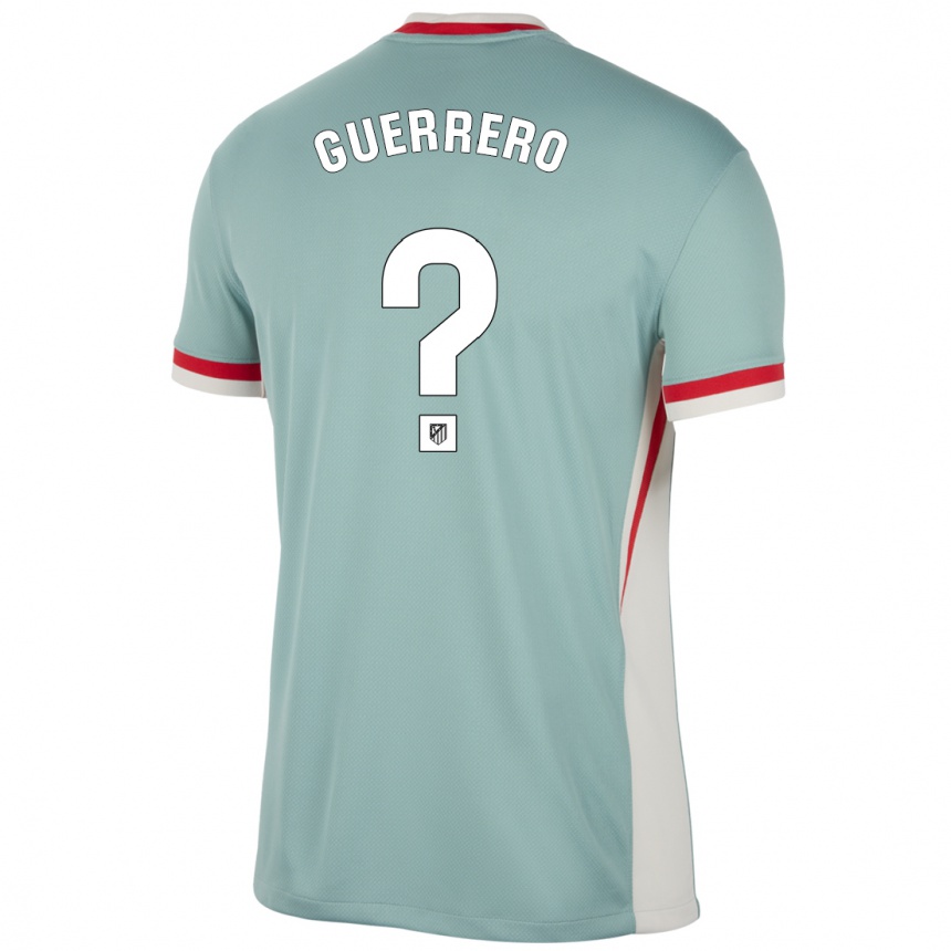 Hombre Fútbol Camiseta Sergio Guerrero #0 Beige Claro Azul 2ª Equipación 2024/25 México