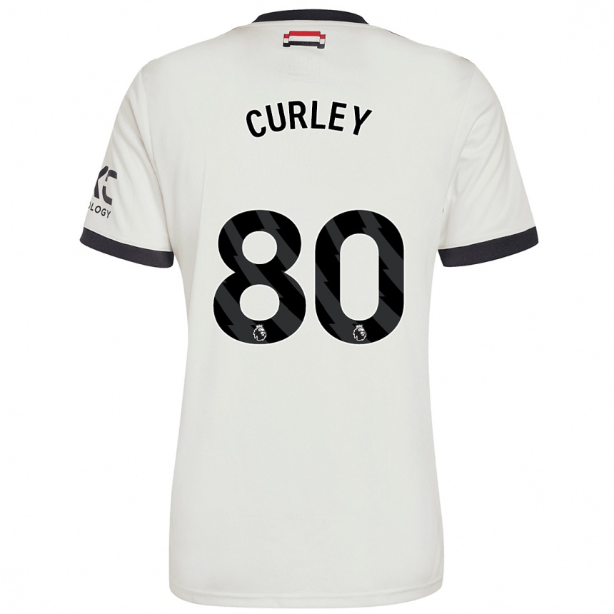 Hombre Fútbol Camiseta Ruben Curley #80 Blanquecino Equipación Tercera 2024/25 México