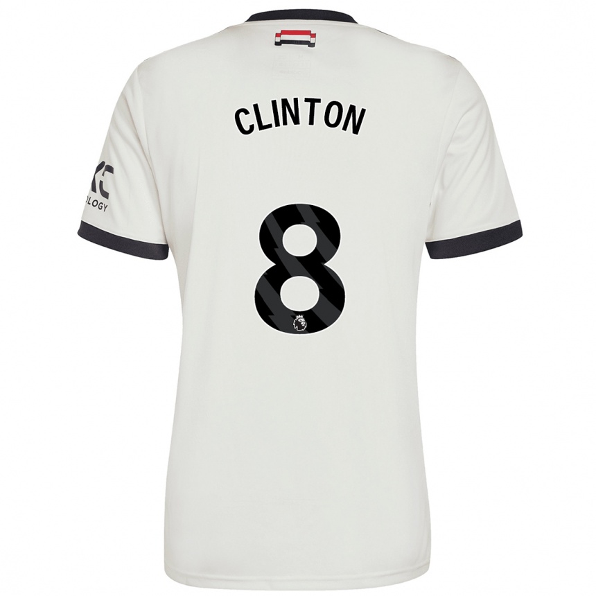 Hombre Fútbol Camiseta Grace Clinton #8 Blanquecino Equipación Tercera 2024/25 México