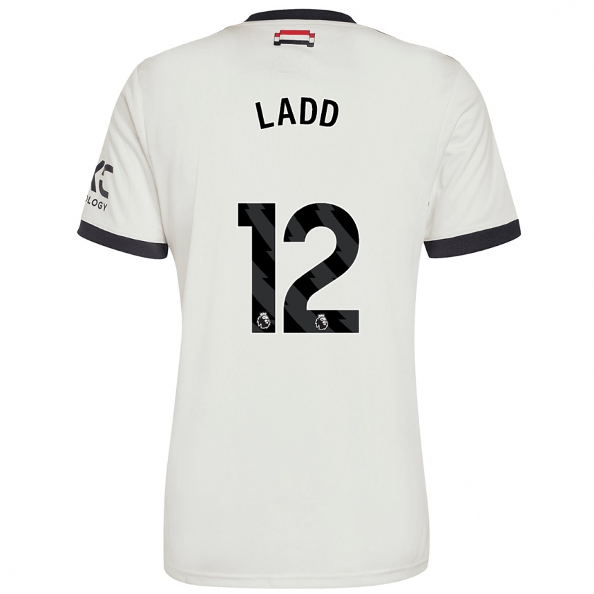 Hombre Fútbol Camiseta Hayley Ladd #12 Blanquecino Equipación Tercera 2024/25 México