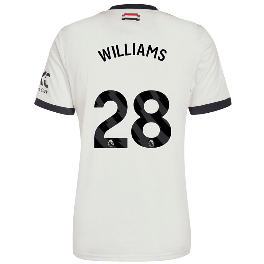 Hombre Fútbol Camiseta Rachel Williams #28 Blanquecino Equipación Tercera 2024/25 México