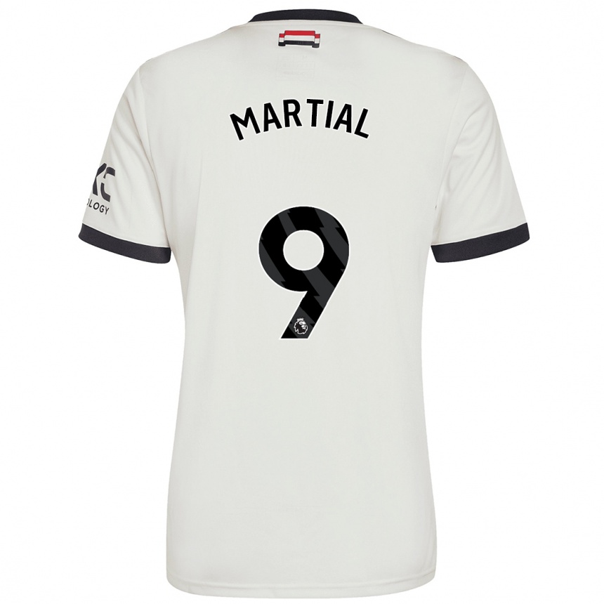 Hombre Fútbol Camiseta Anthony Martial #9 Blanquecino Equipación Tercera 2024/25 México