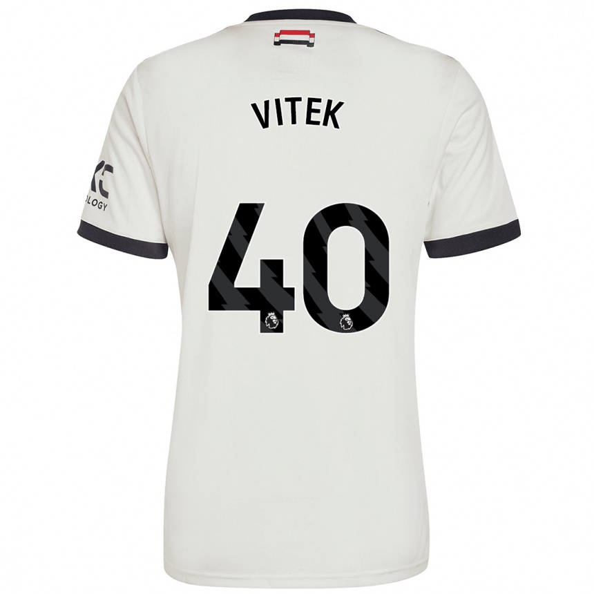 Hombre Fútbol Camiseta Radek Vitek #40 Blanquecino Equipación Tercera 2024/25 México