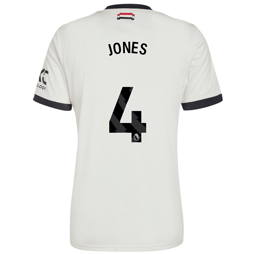 Hombre Fútbol Camiseta Phil Jones #4 Blanquecino Equipación Tercera 2024/25 México