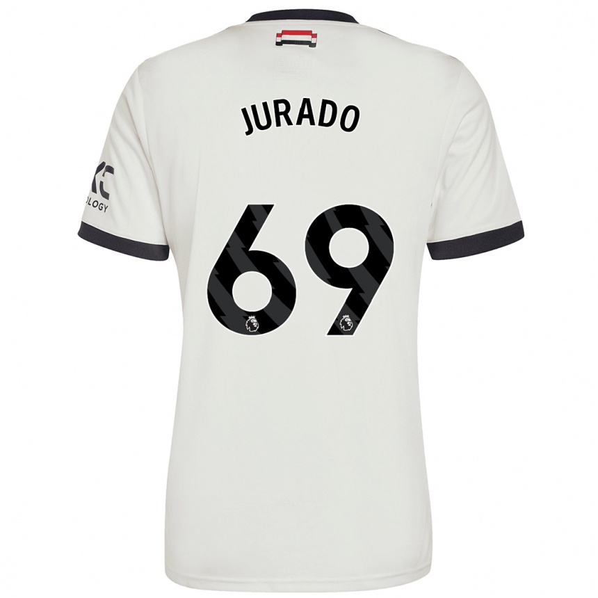 Hombre Fútbol Camiseta Marc Jurado #69 Blanquecino Equipación Tercera 2024/25 México