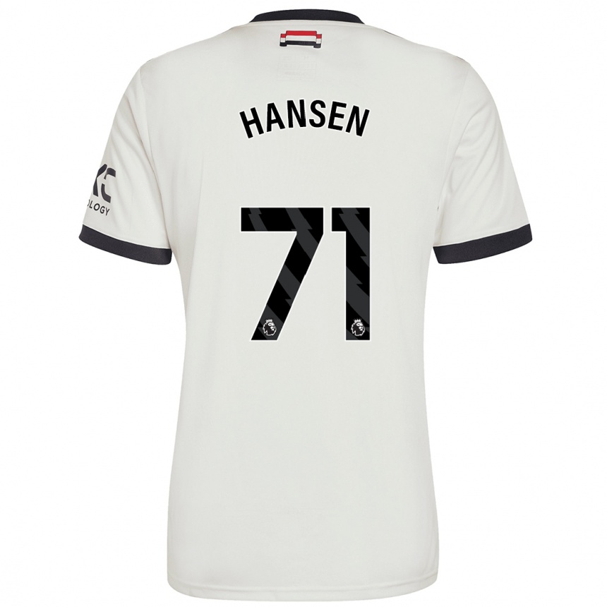 Hombre Fútbol Camiseta Isak Hansen-Aaroen #71 Blanquecino Equipación Tercera 2024/25 México