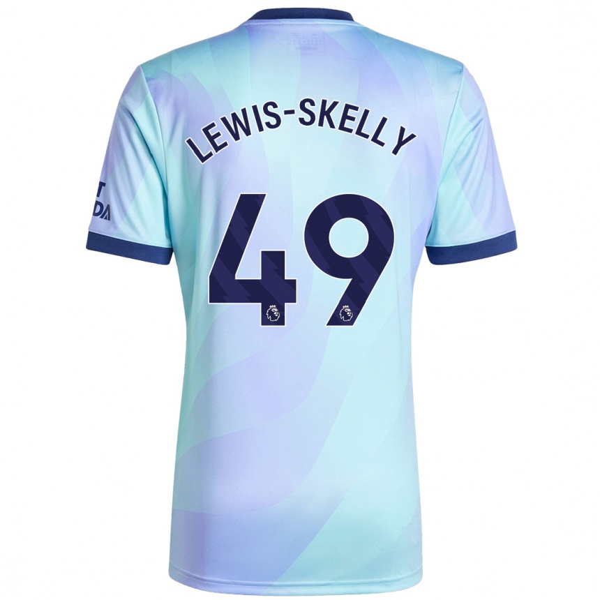 Hombre Fútbol Camiseta Myles Lewis-Skelly #49 Agua Equipación Tercera 2024/25 México